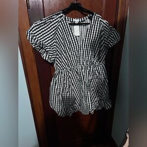 H&M Gingham Bubble Dress